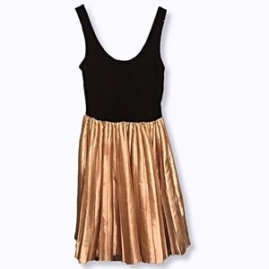 Delia’s Black lace and Rose Gold satin Dress.